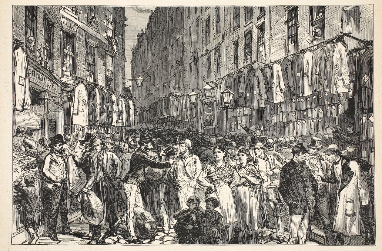 Petticoat Lane (Middlesex Street), 1870 de English School