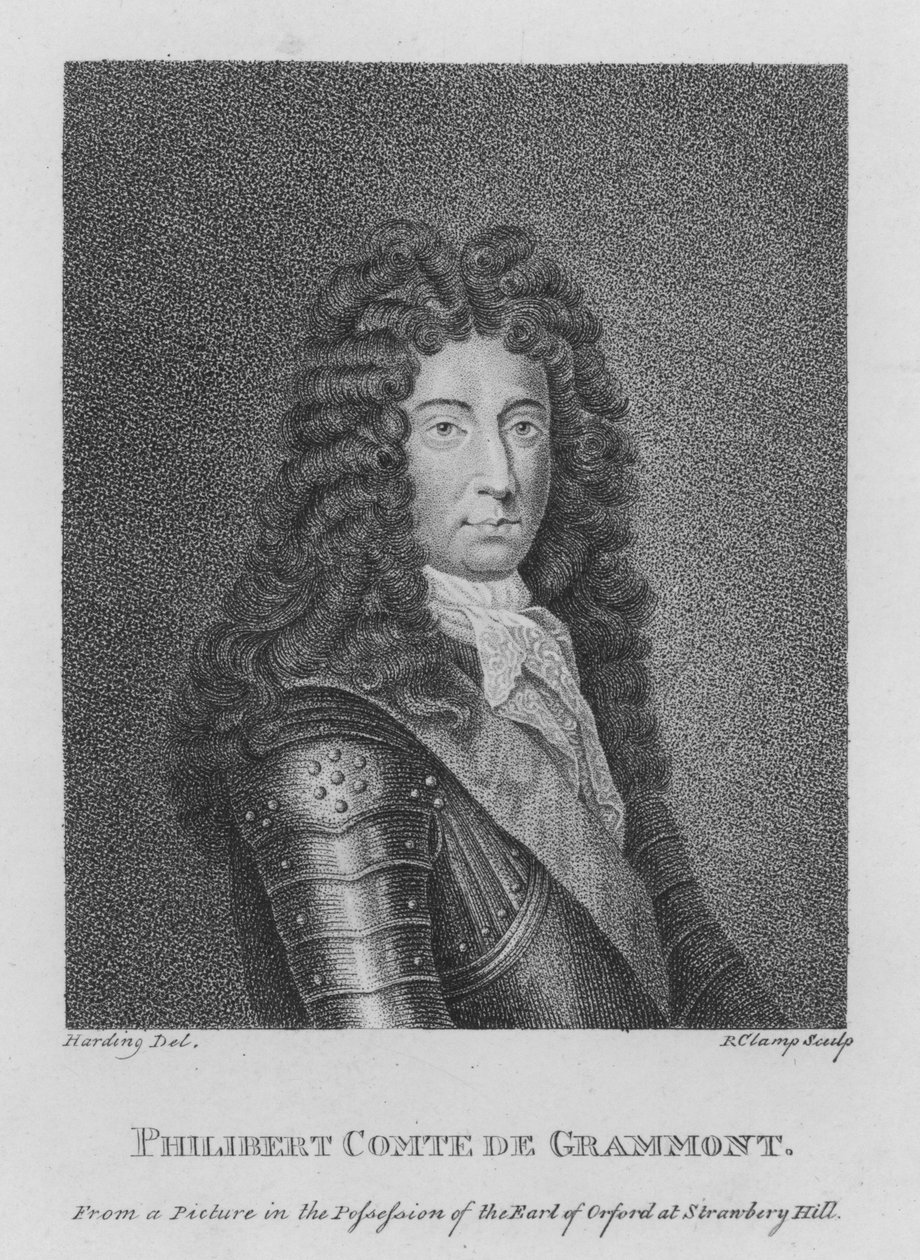 Philibert Comte de Grammont (gravura) de English School
