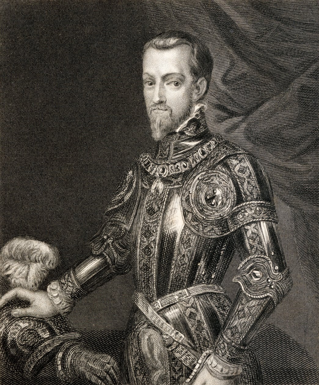 Filipe II, de "História do Reino de Filipe II", publicado em 1855 de English School