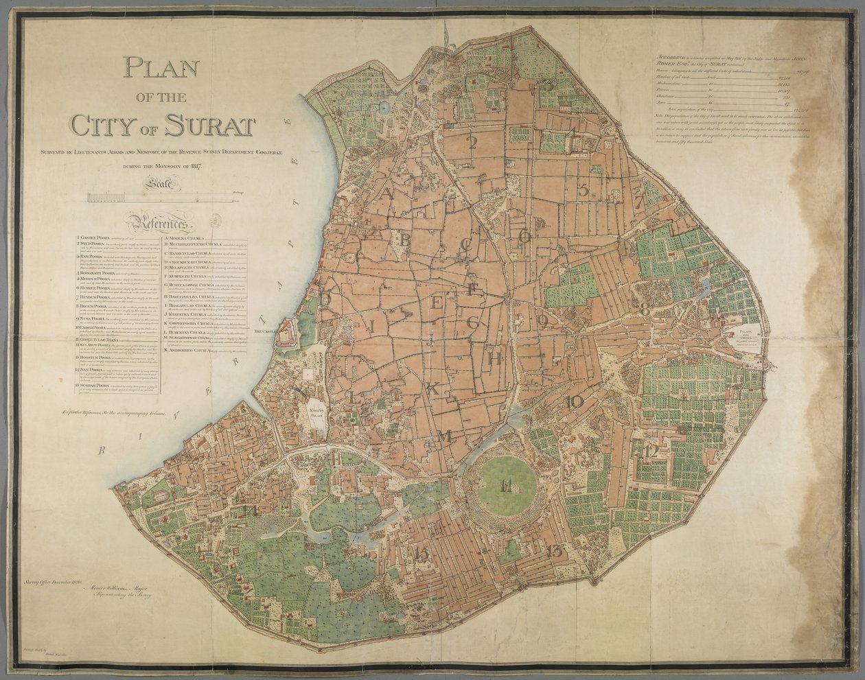 Plano da cidade de Surat de English School