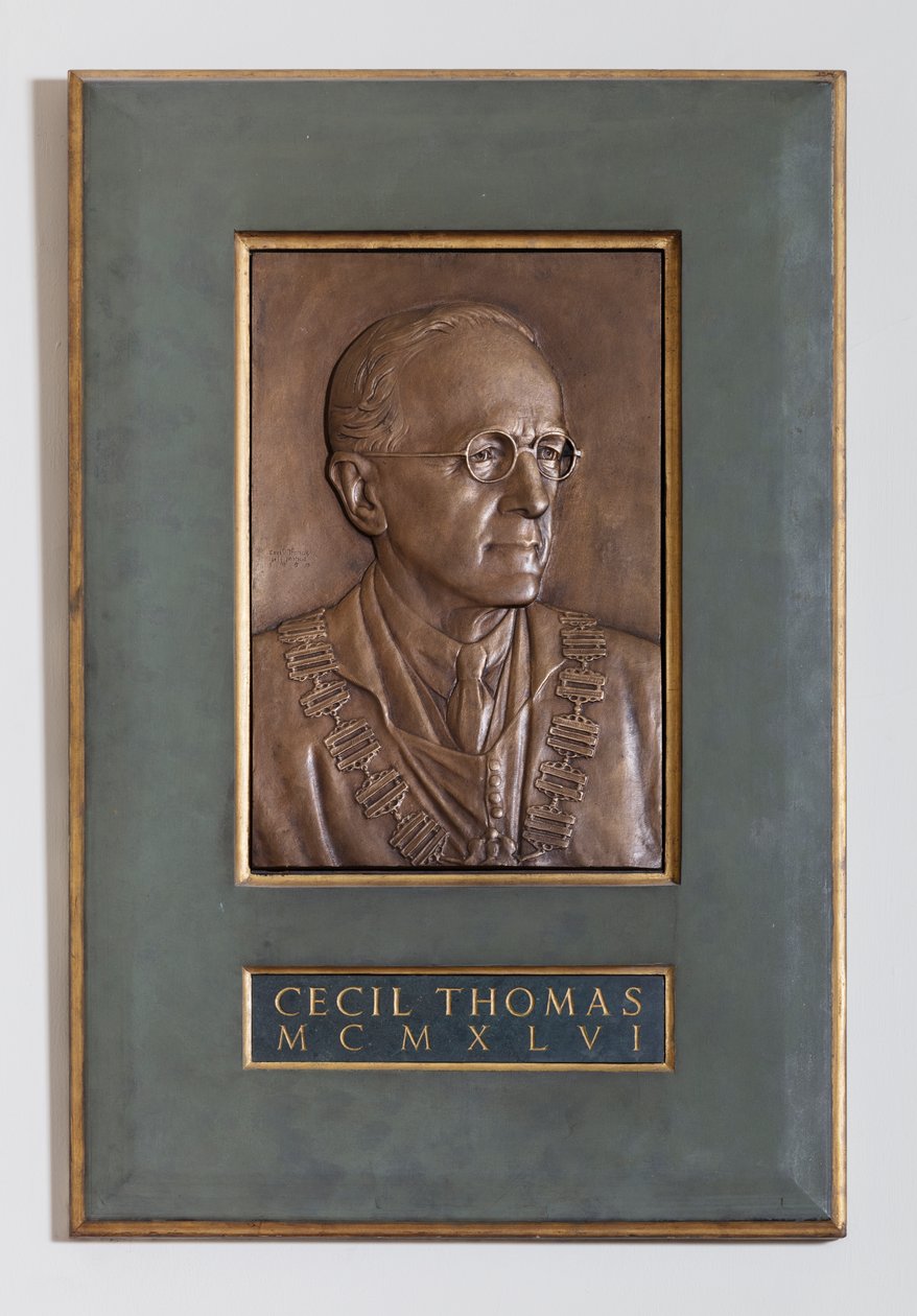 Placa com Cecil Thomas, Escultor e Medalhista, 1946 de English School