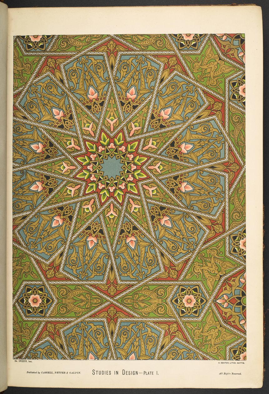 Prato I  , de Estudos em Design. [60 placas coloridas.] de English School