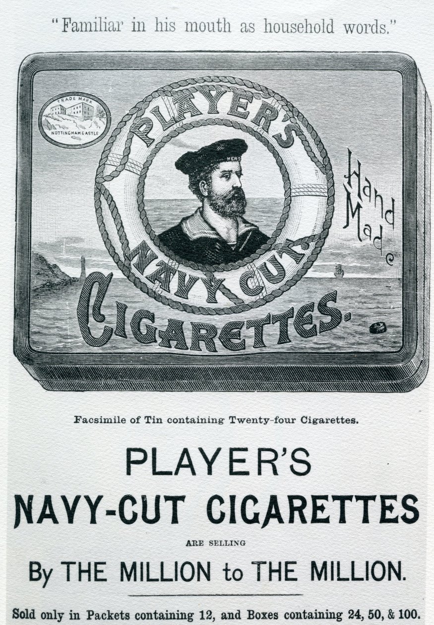 Jogadores Marinha Cut Cigarettes, 20th Century de English School