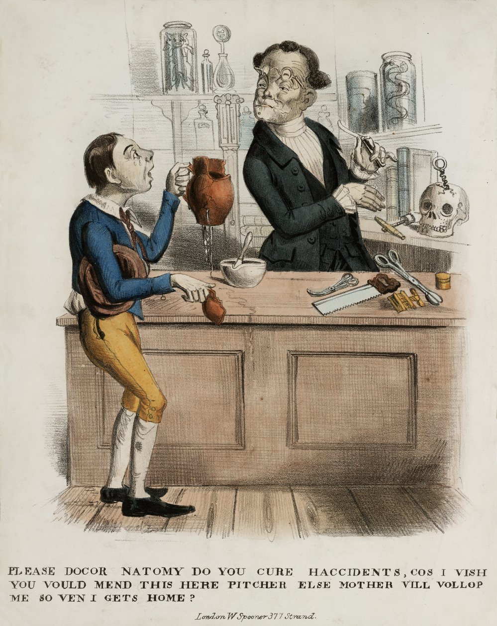 Por favor Docor Natomy, você cura Haccidents ..., 1830-39 de English School