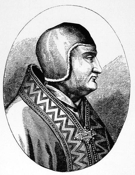 Ilustração do Papa Clemente IV (c.1195-1268) da Ciência e Literatura da Idade Média e do Renascimento, escrita e gravada por Paul Lacroix, 1878 de English School
