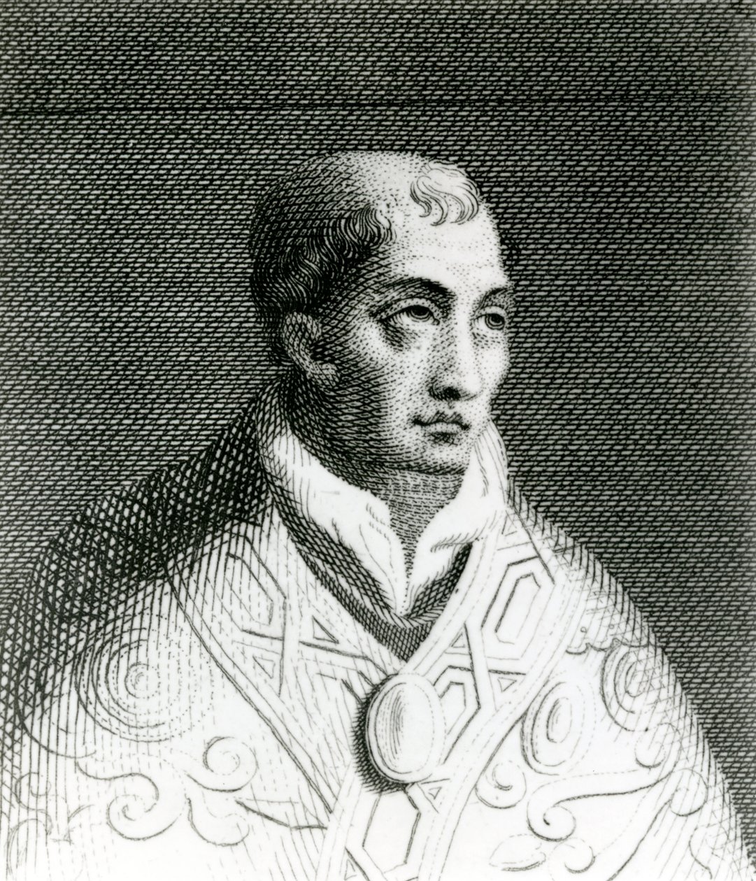 Papa João VIII (820-82) (gravura) de English School