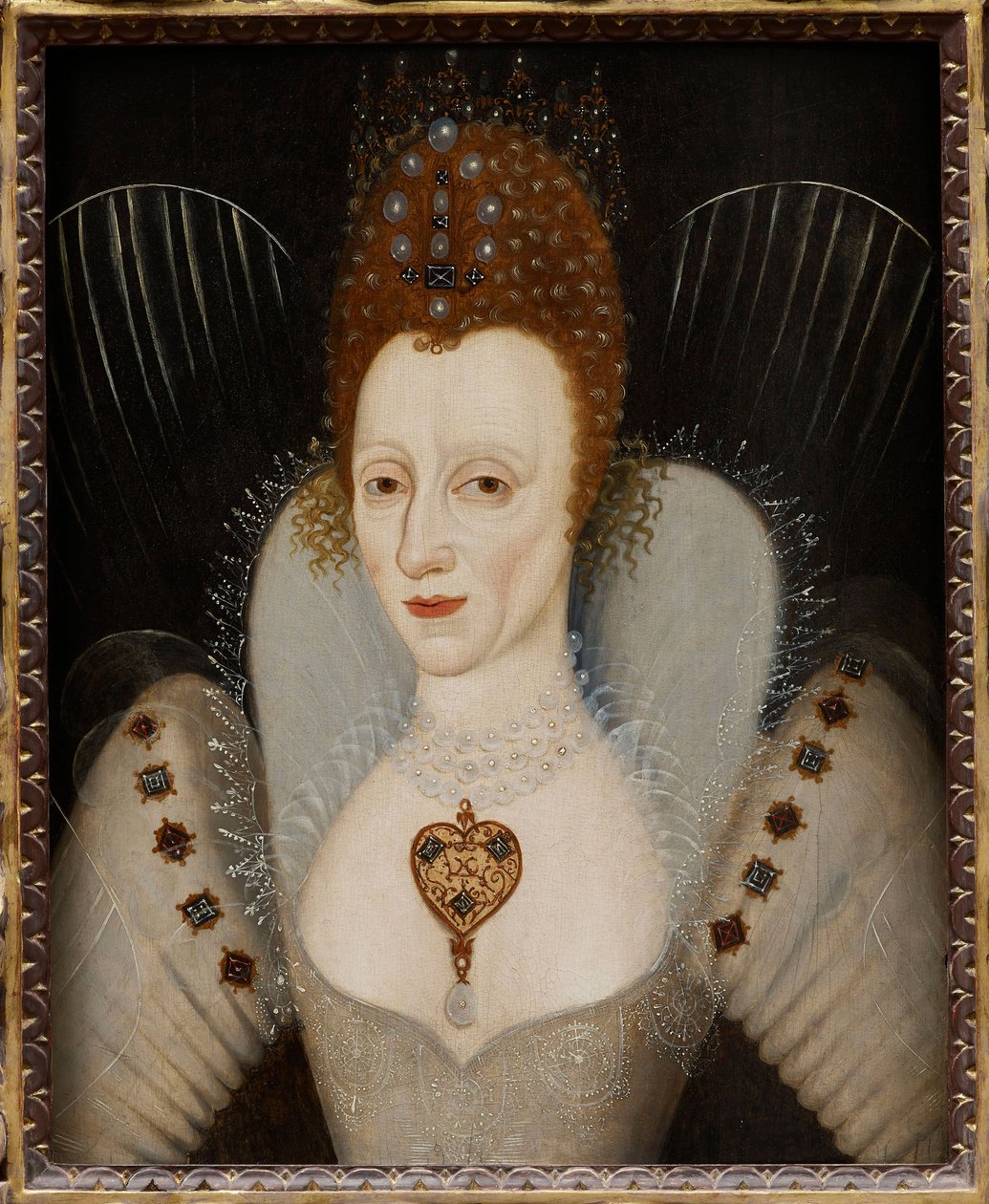 "Retrato da Rainha Elizabeth I (1533-1603) Pintura anónima cerca de 1600 Colecção privada de English School