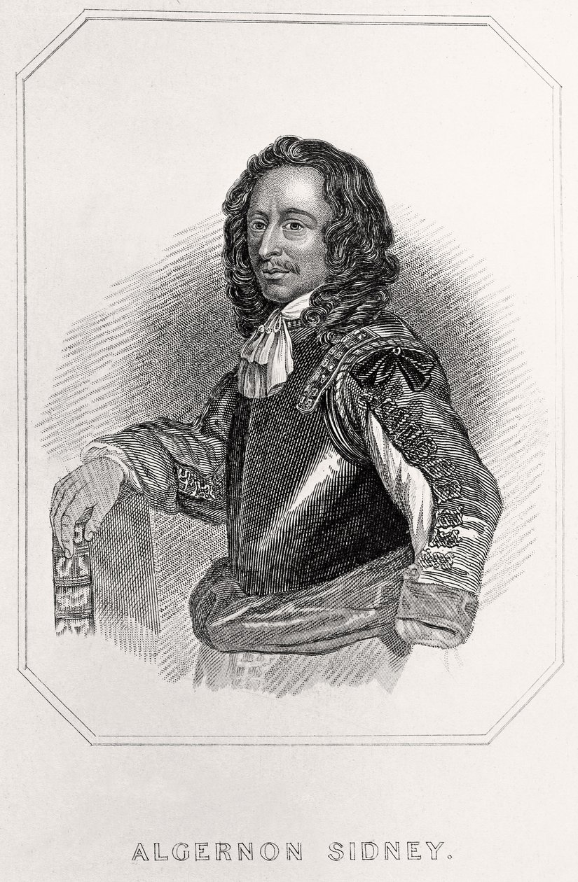 Retrato de Algernon Sidney, 1835 de English School