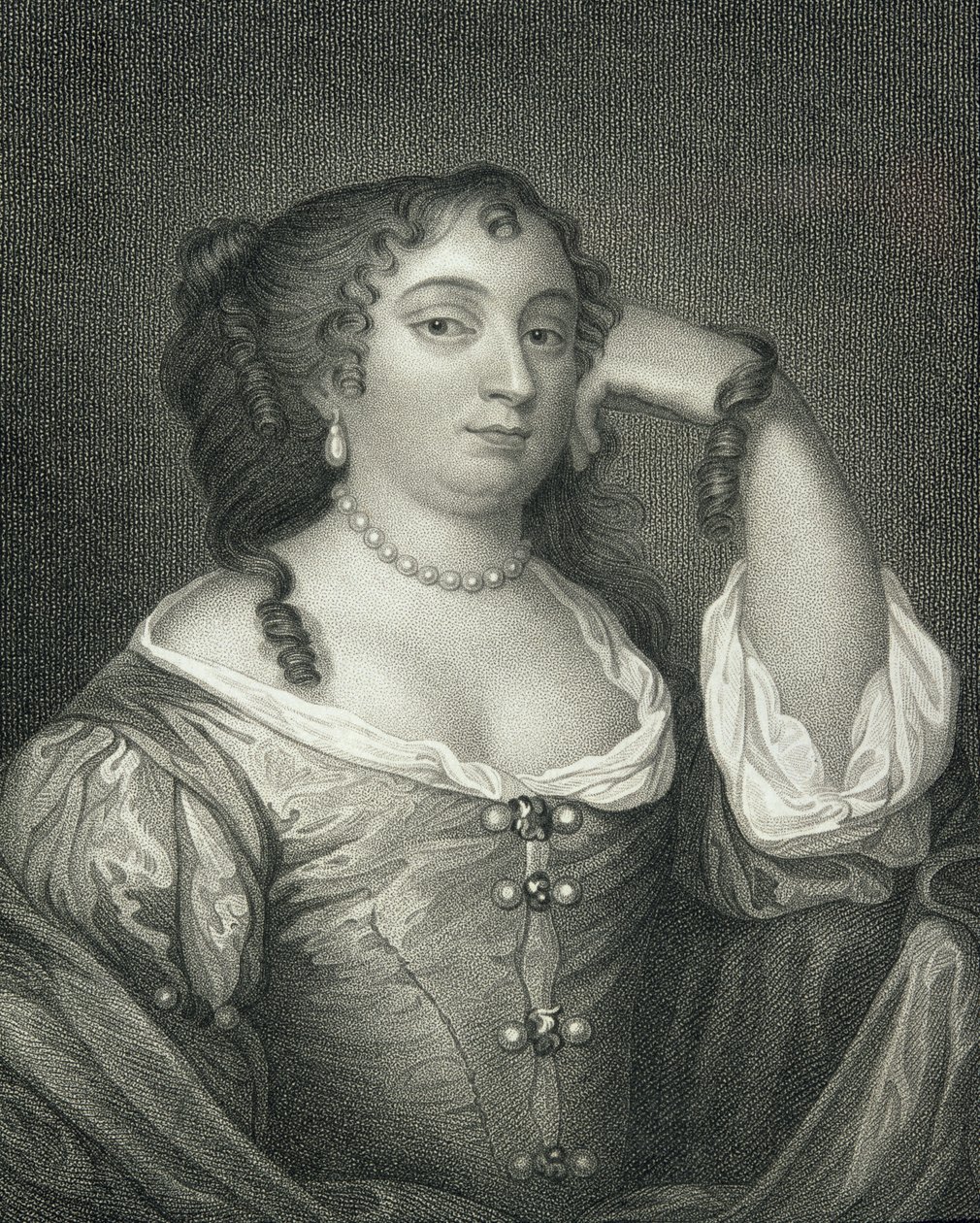 Retrato de Anne Hyde, Duquesa de York (1637-71), de &39;British Retratos Lodge&39;, 1823 de English School