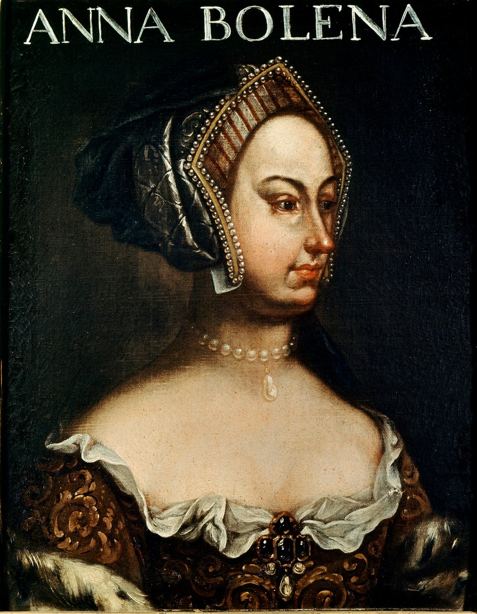 Retrato de Ana de Boleyn (Anna ou Ann Bolin e Anne Bullen) de English School
