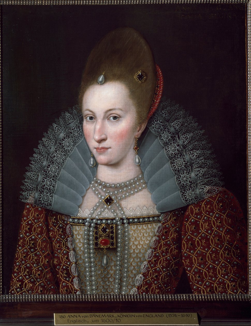 Retrato de Ana da Dinamarca (Pintura de English School