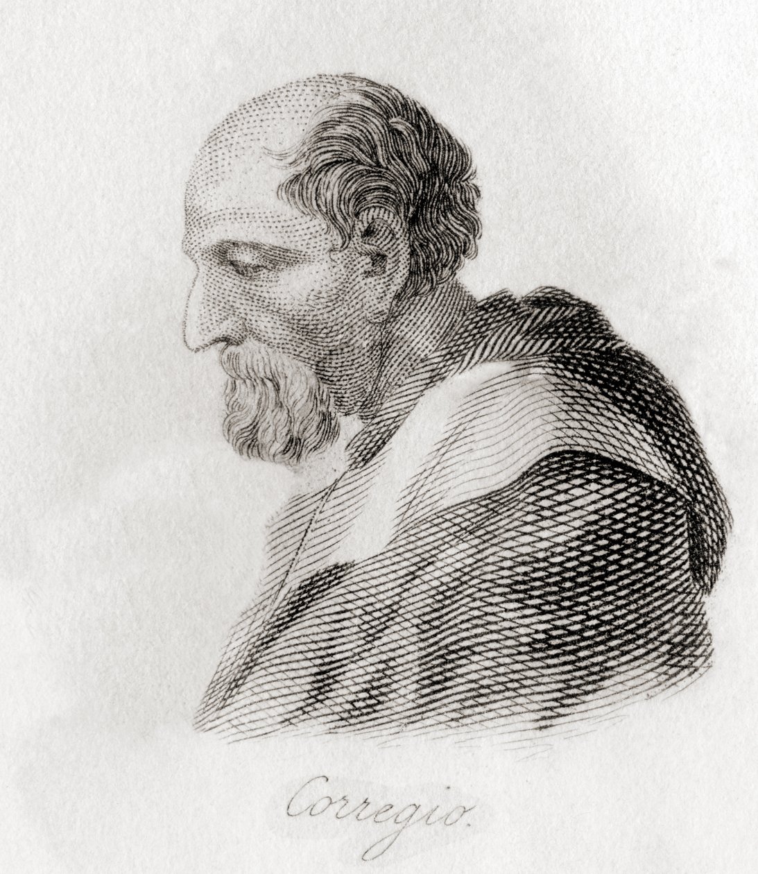 Retrato de Antonio Allegri da Correggio de English School