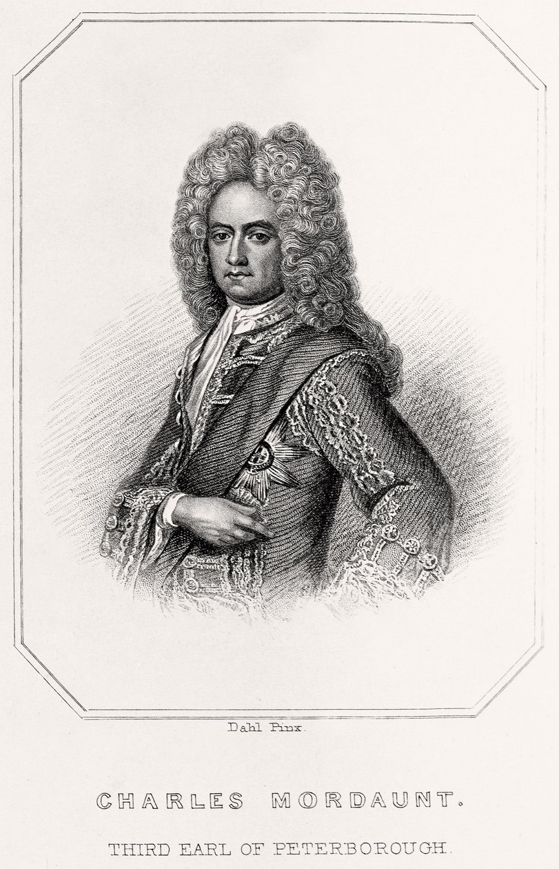 Retrato de Charles Mordaunt, 3º conde de Peterborough, 1835 de English School