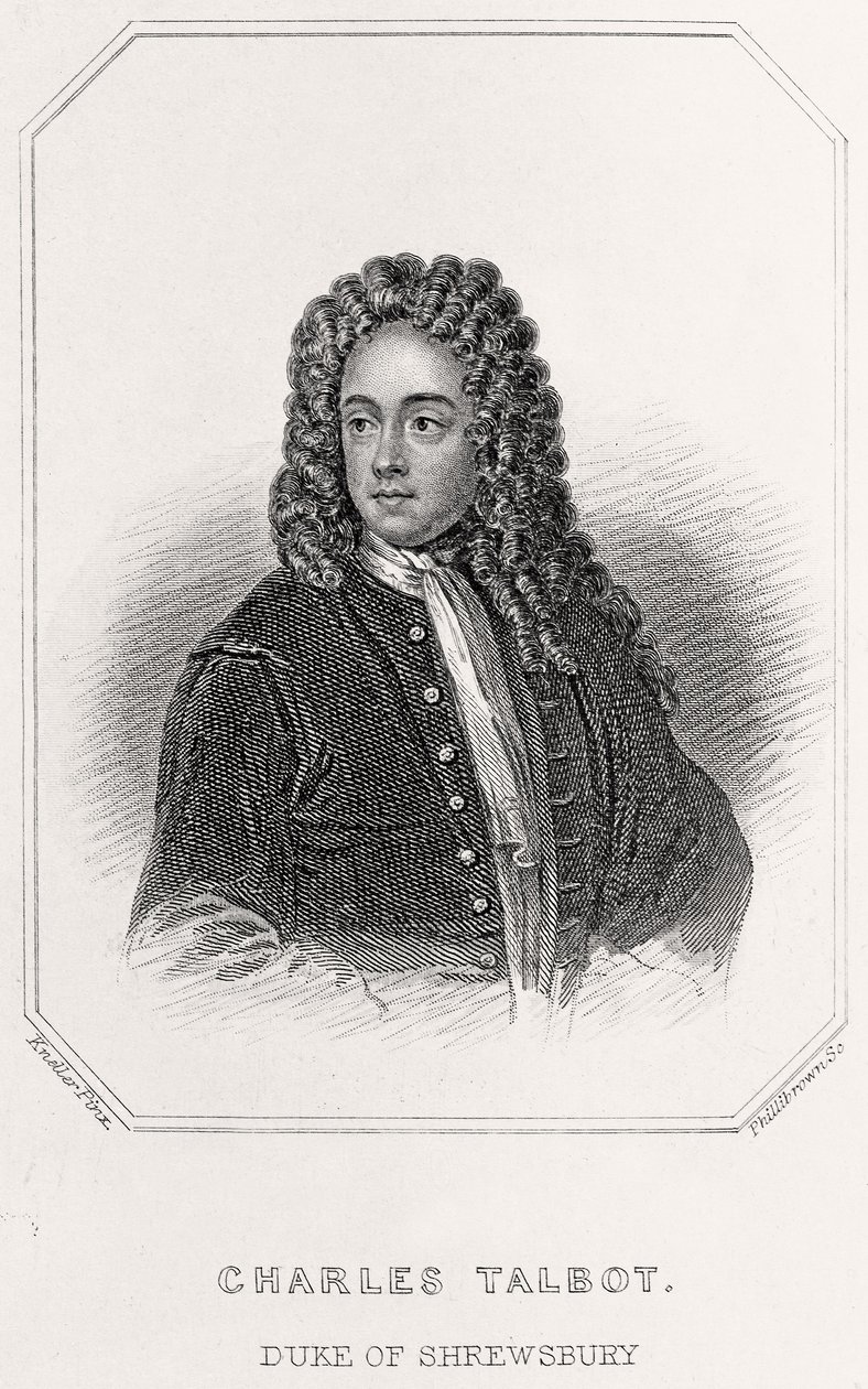 Retrato de Charles Talbot, Duque de Shrewsbury, 1835 de English School