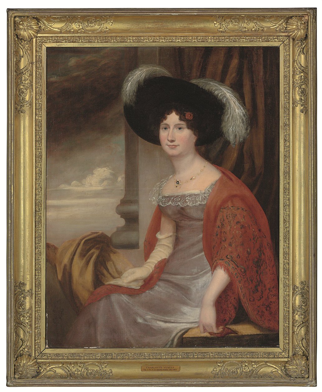 Retrato de Charlotte Yeates, Lady Lopes (d. 1833) (óleo sobre tela) de English School