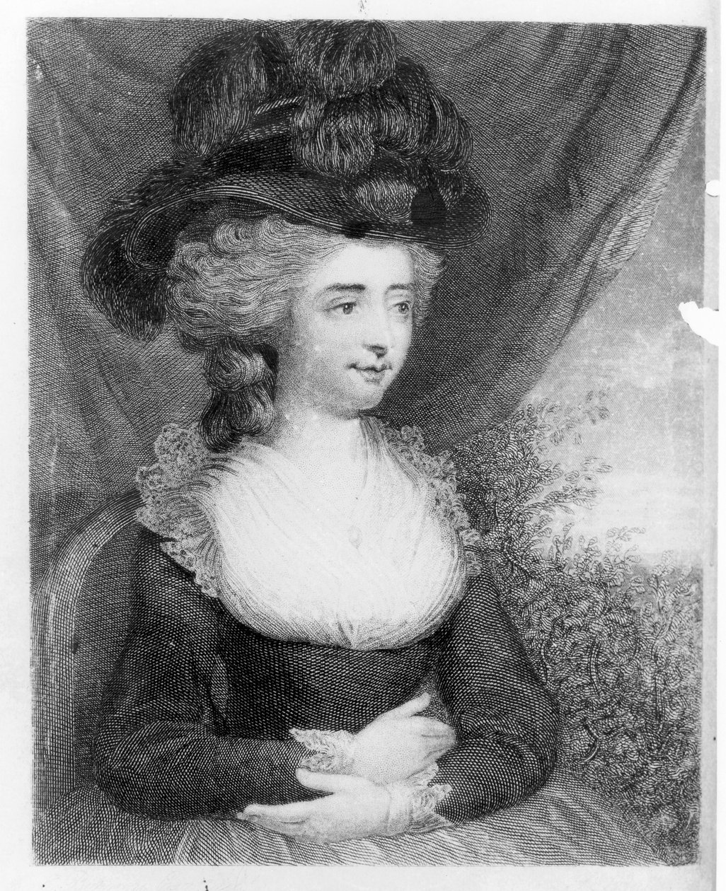 Retrato do bar de Fanny Burney (Madame d&39;Arblay) (1752-1840). por Henry Colburn, Londres, 1842 de English School