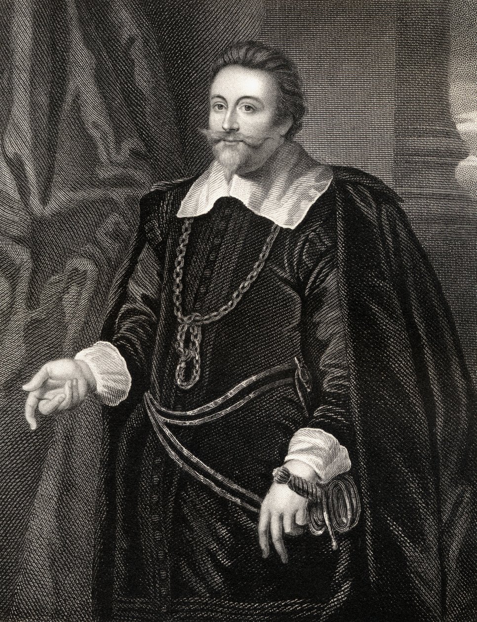 Retrato de Francis Cottington, de Lodges British Portraits, 1823 de English School
