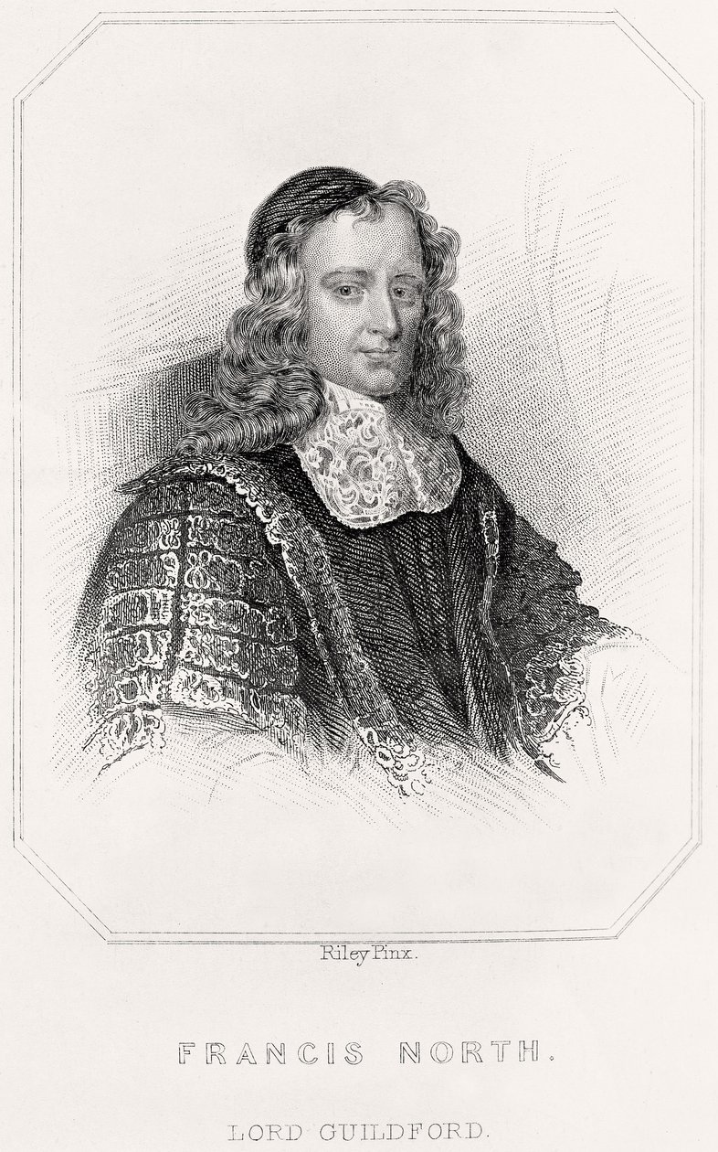 Retrato de Francis North, Lord Guildford, 1835 de English School