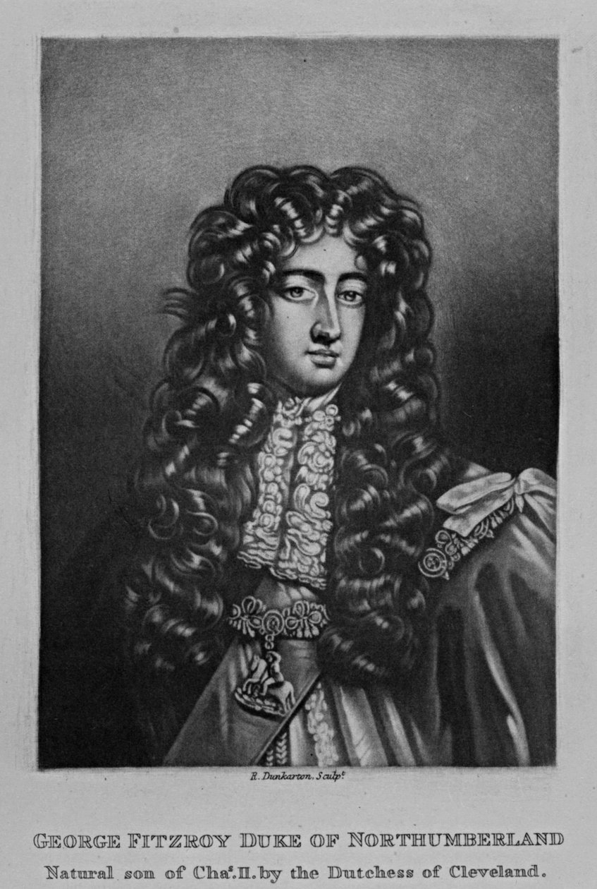 Retrato de George Duke of Northumberland, de "Personagens Ilustres na História Britânica", de Richard Earlom e Charles Turner, 1815 de English School