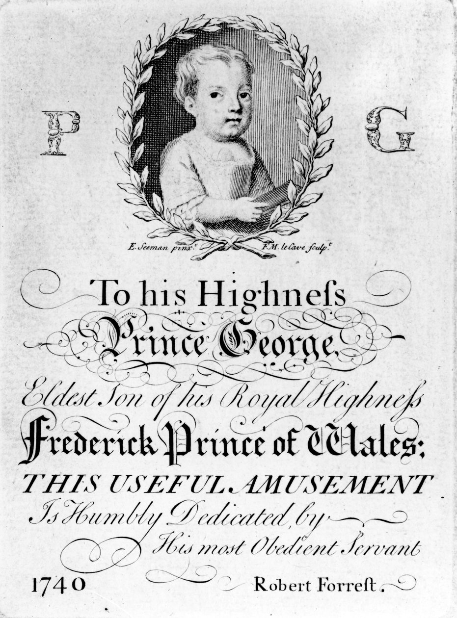 Retrato de George III, impressão feita por Francois Movellon de la Cave, 1804 de English School