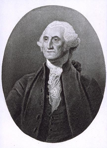 Retrato de George Washington (1732-1799) (gravura) de English School