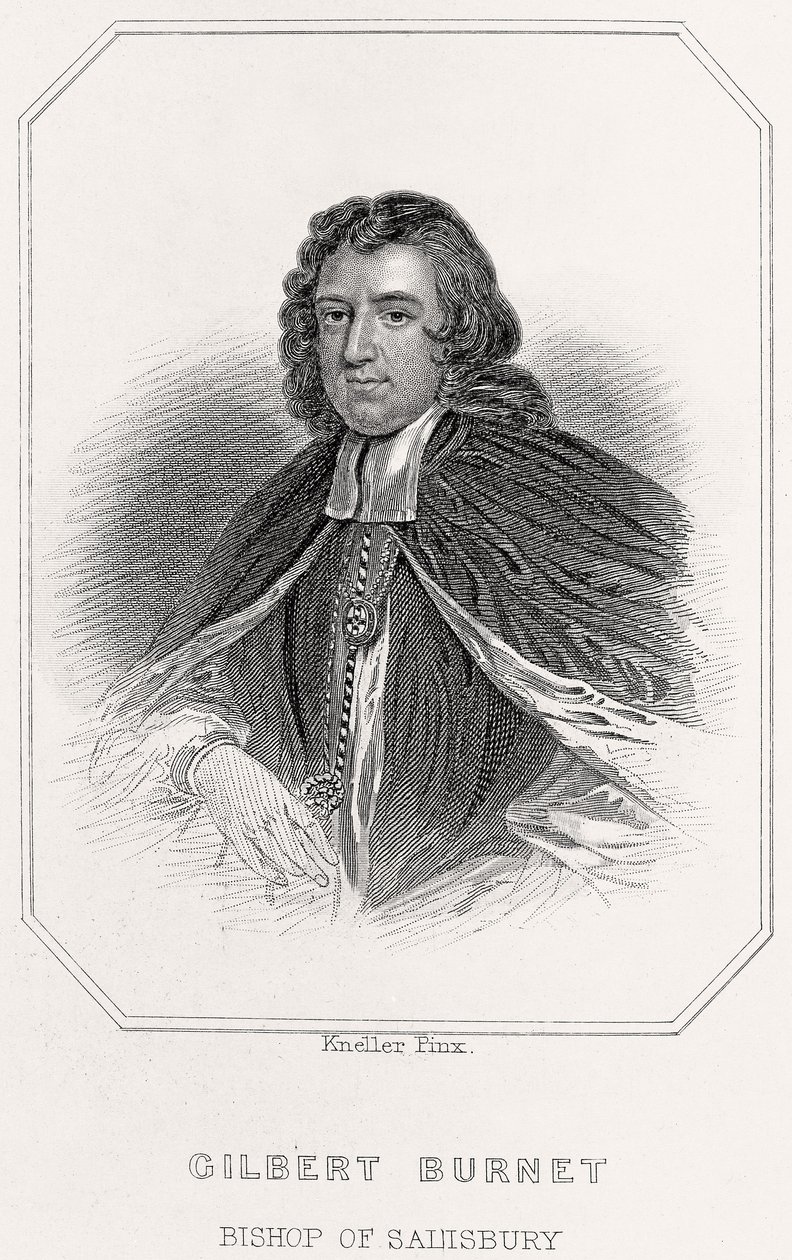 Retrato de Gilbert Burnet, Bispo de Salisbury de English School