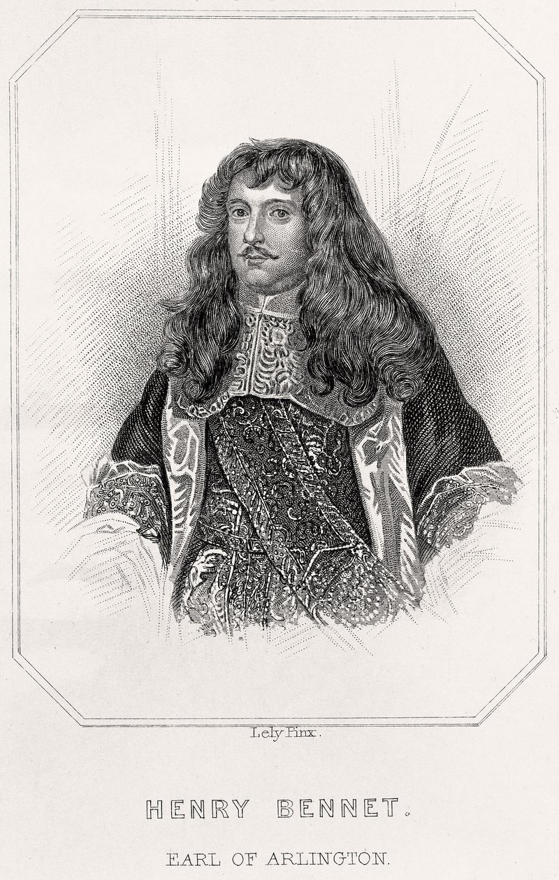 Retrato de Henry Bennet, Conde de Arlington, 1835 de English School