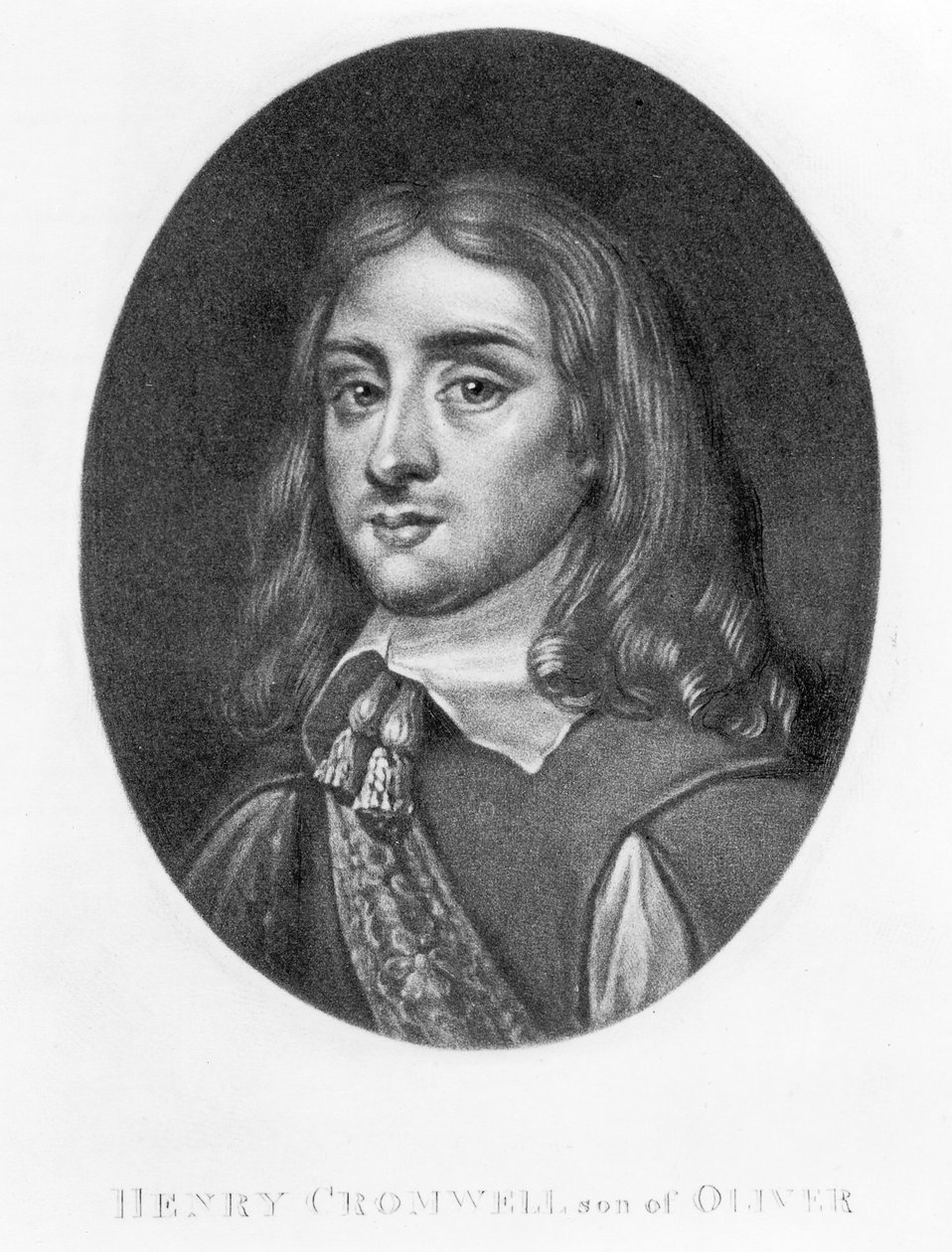 Retrato de Henry Cromwell (1628-74) gravado por Richard Earlom (1743-1822) e Charles Turner (c.1773-1857) (mezzotint) de English School