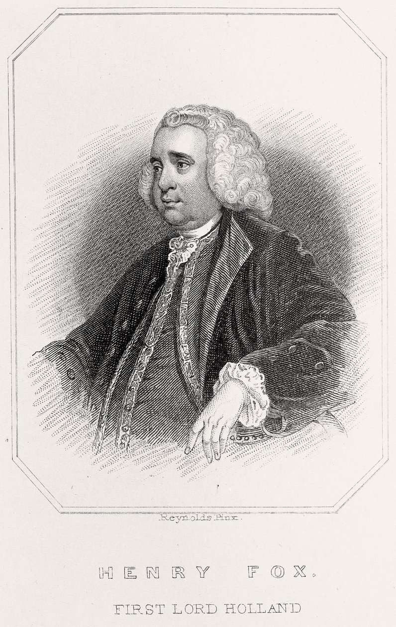 Retrato de Henry Fox, 1º Lord Holland, 1835 de English School