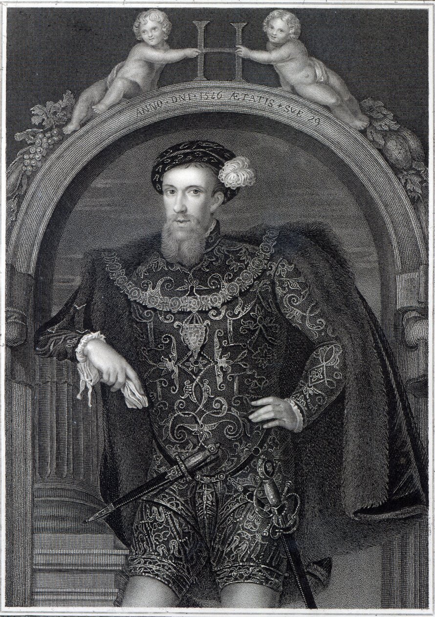 Retrato de Henry Howard (1517-1547) Conde de Surrey, de &39;British Retratos Lodge&39;, 1823 de English School