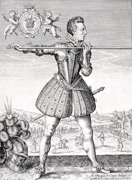 Retrato de Henrique, Príncipe de Gales (1594-1612) gravado por Simon de Passe (1595-1647) 1612 (gravura) de English School