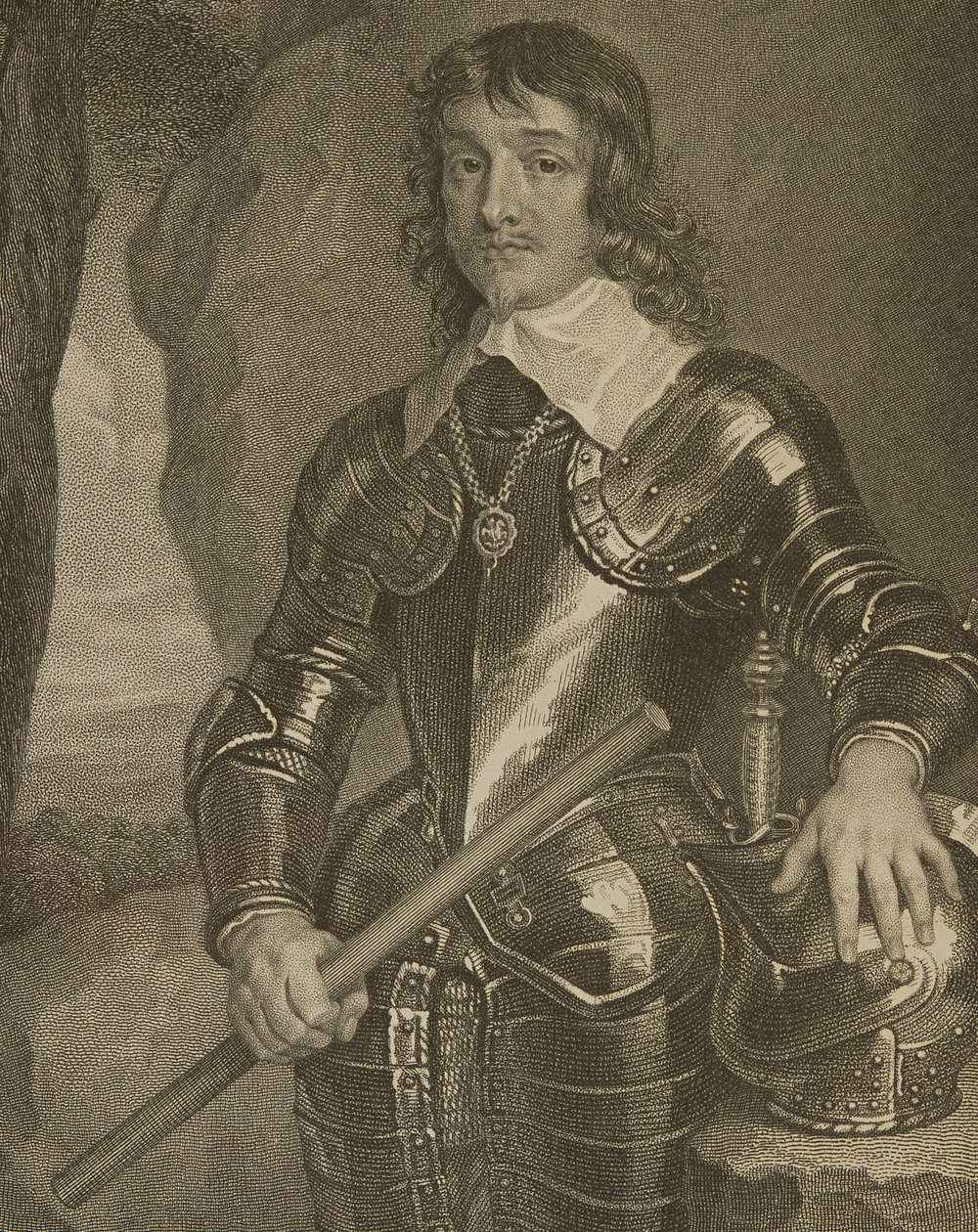 Retrato de James Hamilton (1606-49), 3º Marquês e 1º Duque de Hamilton, de &39;Lodge&39;s British Portraits&39;, 1823 de English School