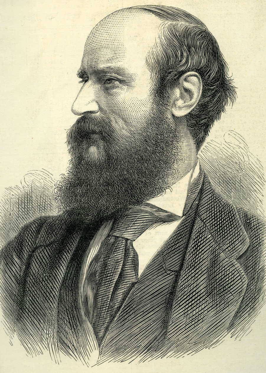 Retrato de John Bagnold Burgess, 1877 de English School