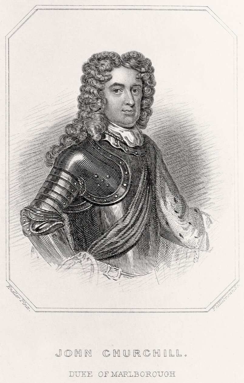 Retrato de John Churchill, duque de Marlborogh, 1835 de English School