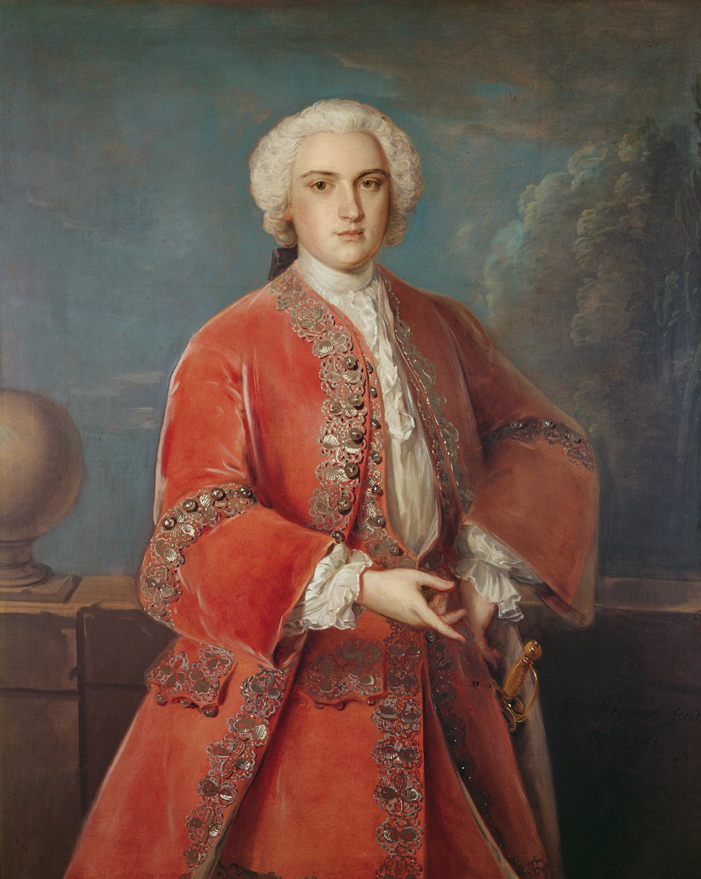 Retrato de John Hall Stevenson, 1741 de English School