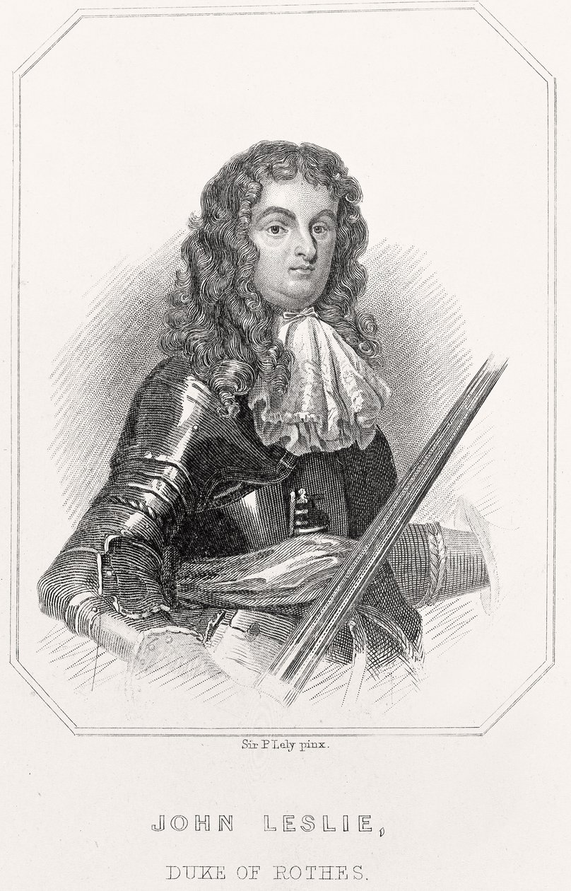 Retrato de John Leslie, Duque de Rothes, 1835 de English School