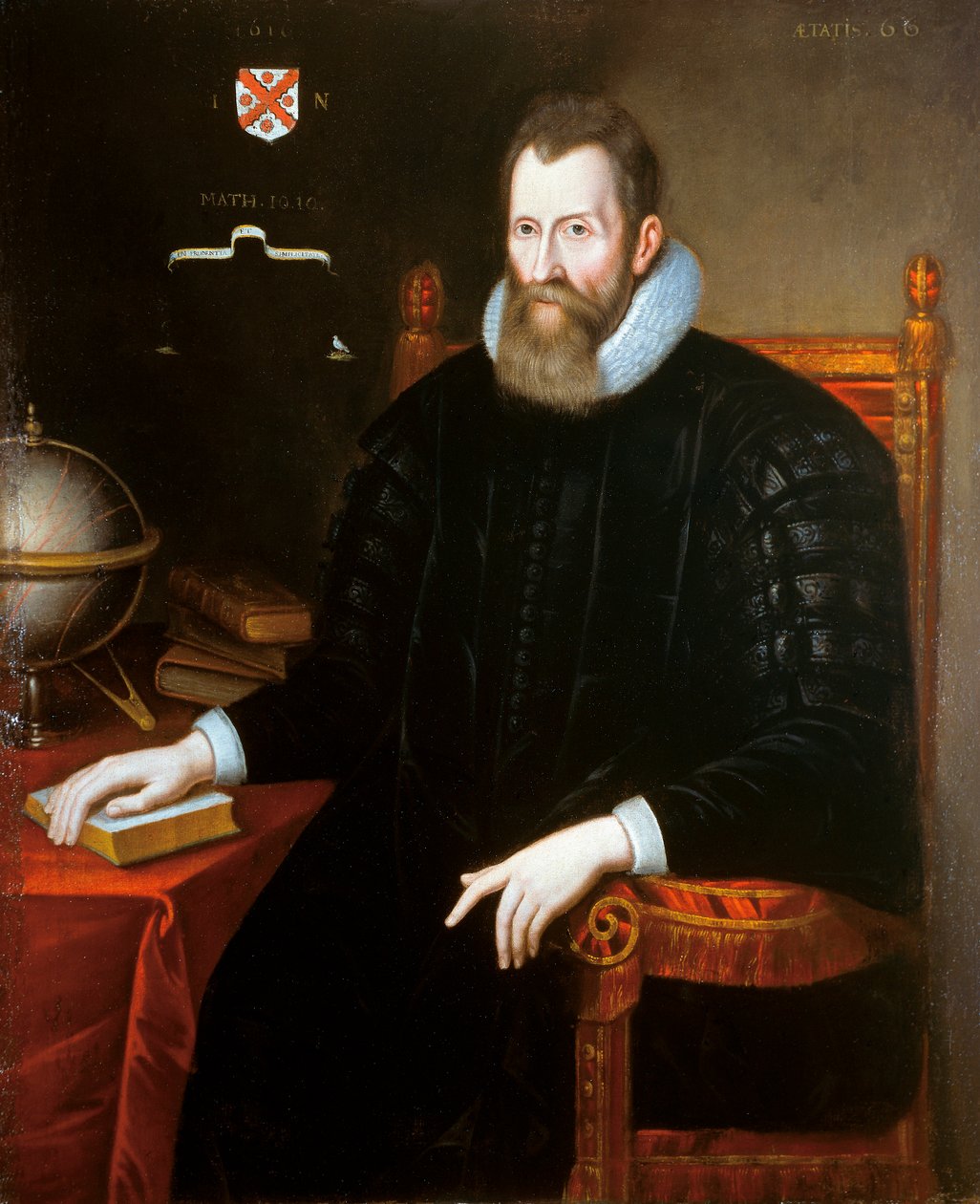 Retrato de John Napier de English School