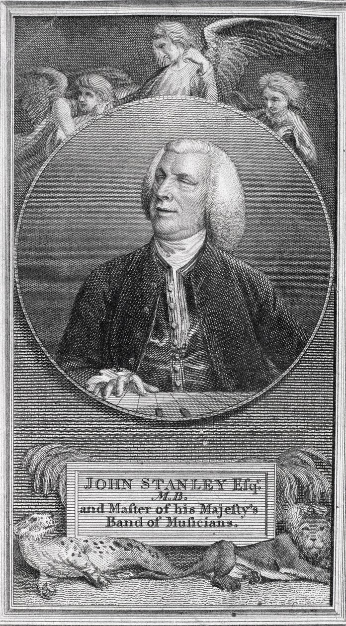 Retrato de John Stanley (1712-86) de English School