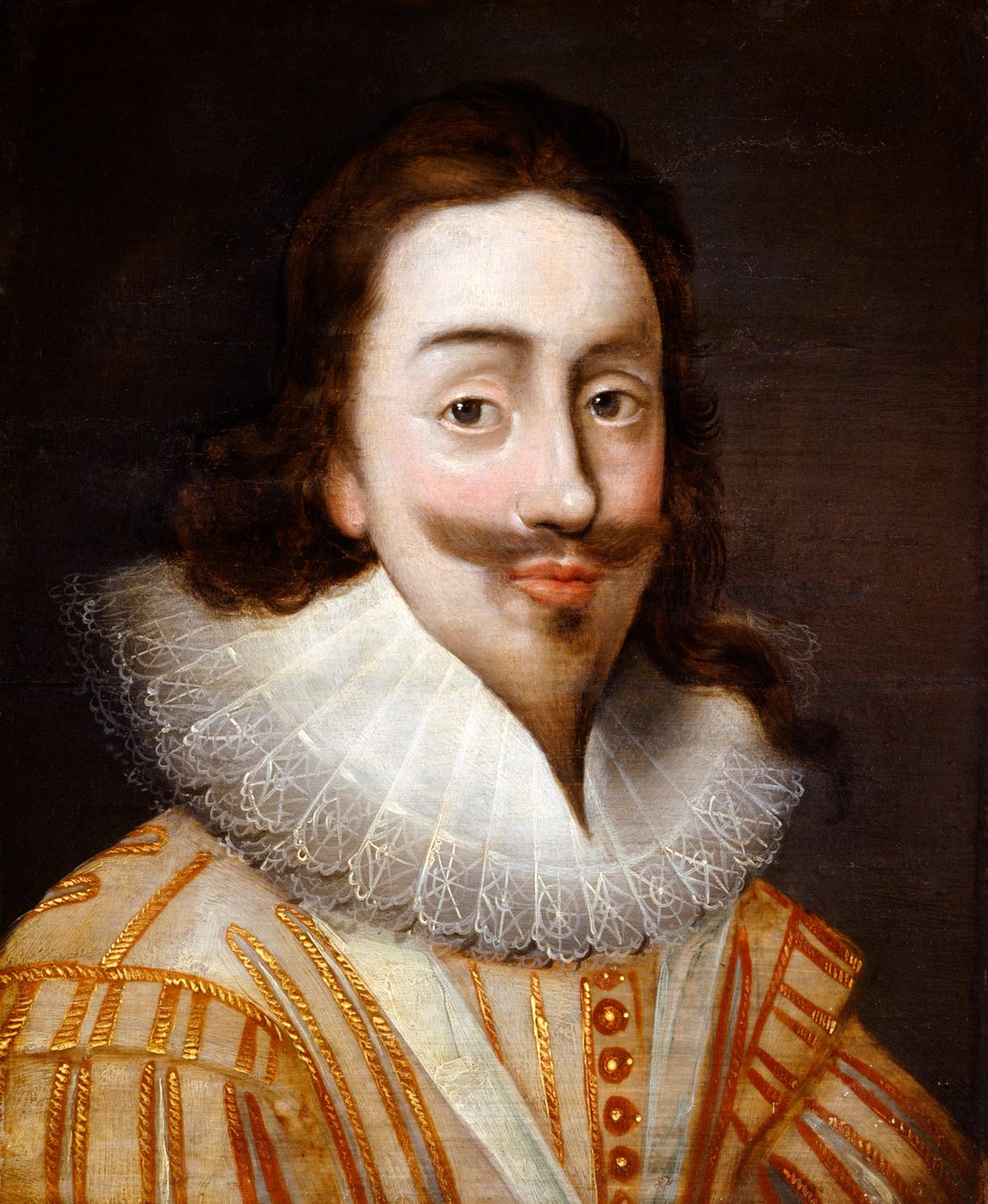 Retrato do Rei Carlos I (óleo sobre tela) de English School