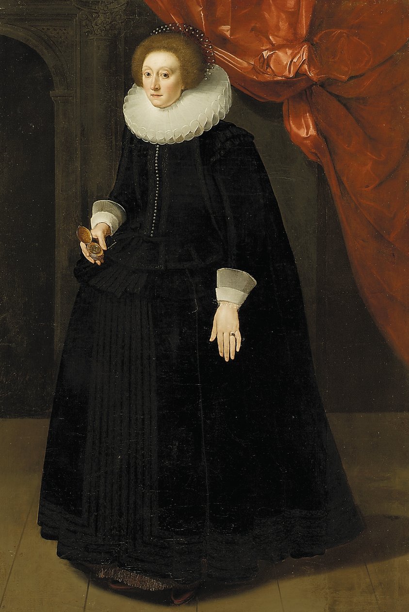 Retrato de Lady Harbord, c.1630 de English School