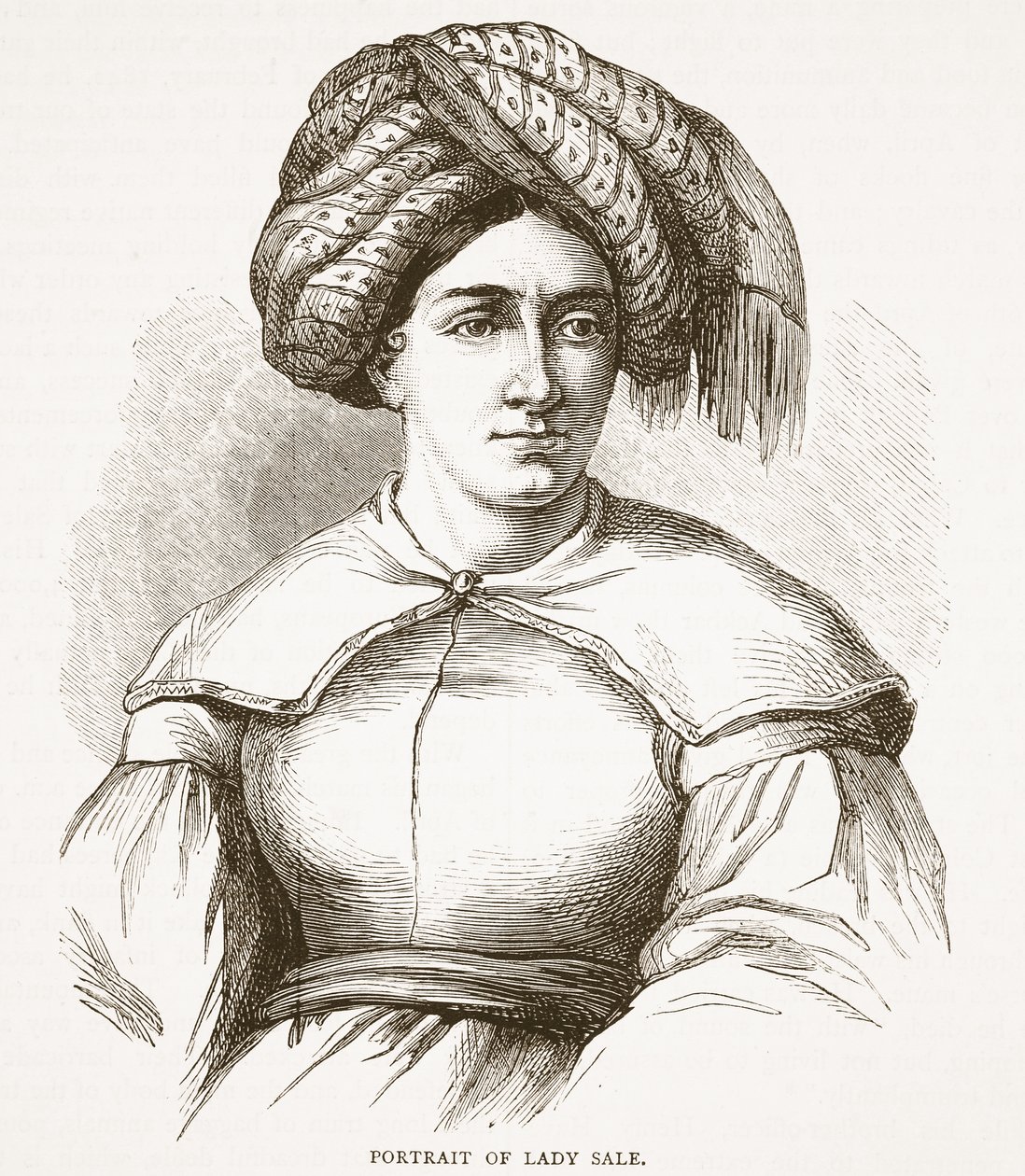 Retrato, de, venda senhora, ilustração, de, cassells, ilustrado, história, de, inglaterra de English School