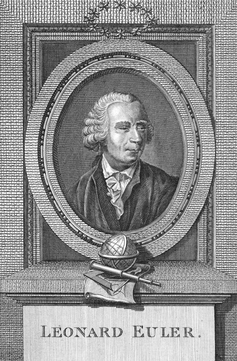 Retrato de Leonard Euler (1707-83) de English School