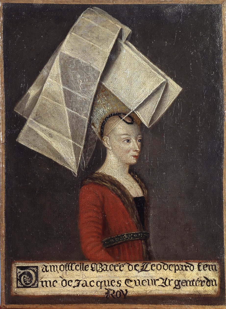 Retrato de Macée de Léodepart, esposa do comerciante francês Jacques Coeur de English School