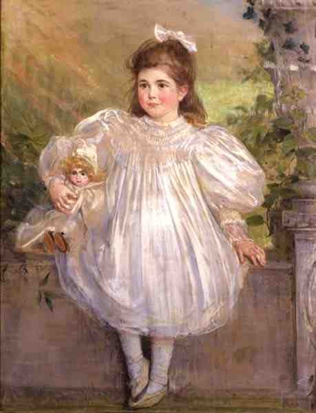 Retrato de Margaret Holmes a Court, c.1890 (pastel) de English School