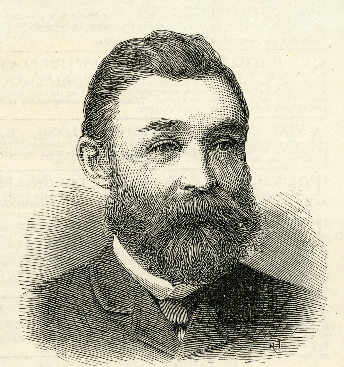 Retrato de Mr.R.Urwin, Secretário dos Comissários de Melhoramento de Tyne, 1884 de English School