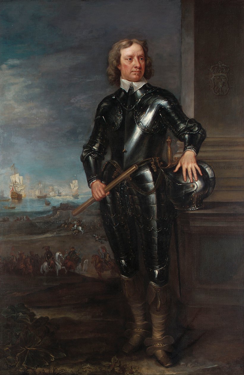 Retrato de Oliver Cromwell de English School
