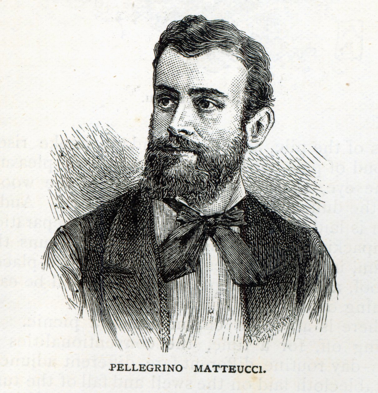 Retrato de Pellegrino Matteucci, de &39;Leisure Hour&39;, 1888 de English School