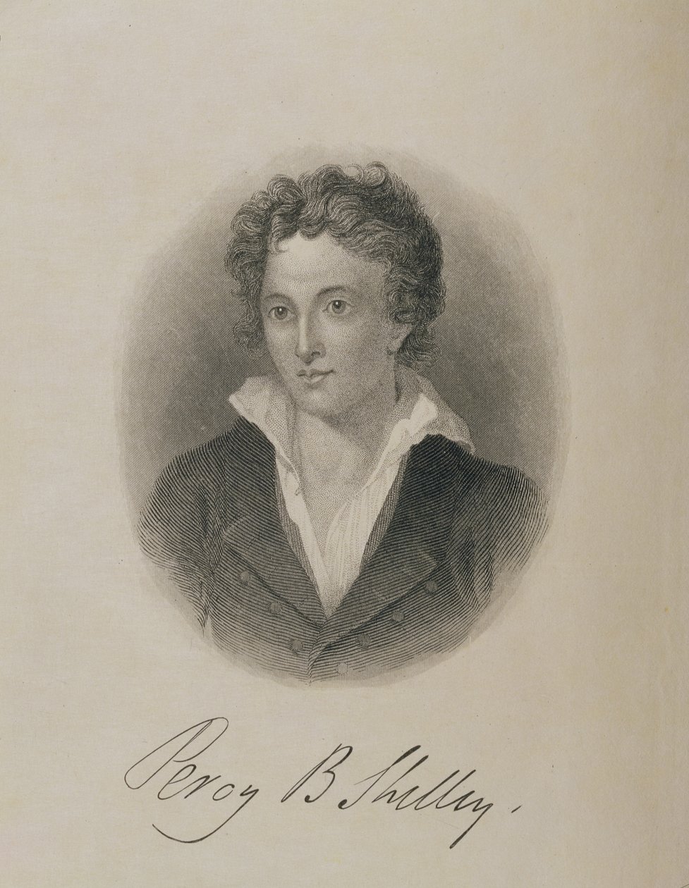 Retrato de Percy Bysshe Shelley (1792-1822), de English School