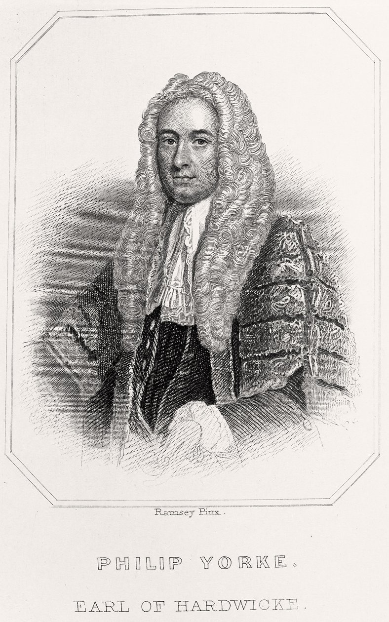 Retrato de Philip Yorke, Conde de Hardwicke, 1835 de English School