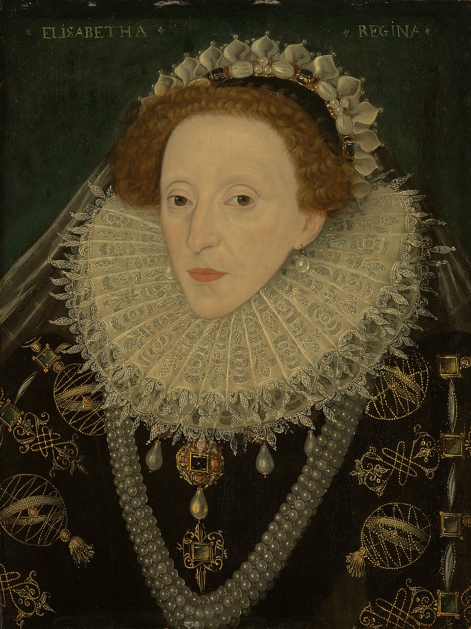 Retrato da rainha Elizabeth I, c.1580 de English School